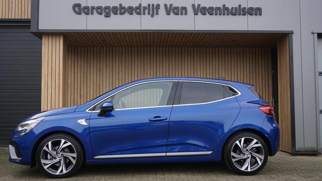 Renault CLIO 1.6 E-Tech Hybrid 140pk R.S. Line Navi 17inch LM Sporstoelen LED *NL auto* IronBlauw Metallic *1e Eigenaar* 68295km!