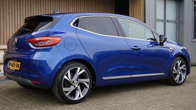 Renault CLIO 1.6 E-Tech Hybrid 140pk R.S. Line Navi 17inch LM Sporstoelen LED *NL auto* IronBlauw Metallic *1e Eigenaar* 68295km!