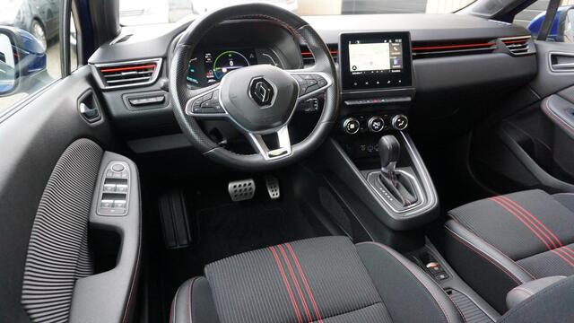 Renault CLIO 1.6 E-Tech Hybrid 140pk R.S. Line Navi 17inch LM Sporstoelen LED *NL auto* IronBlauw Metallic *1e Eigenaar* 68295km!