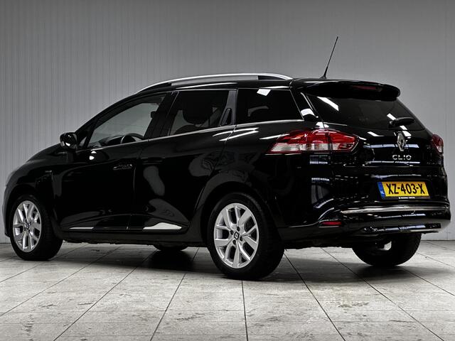 Renault CLIO Estate 0.9 TCe Limited/ 16'' LMV/ Apple + Android/ Extra getint glas/ DAB+/ Keyless/ Navi/ Airco/ Cruise/ Bluetooth/ Armsteun/ Multi. LEDER. Stuur/ Mistl./ PDC/ Dakrails/ Chroom.