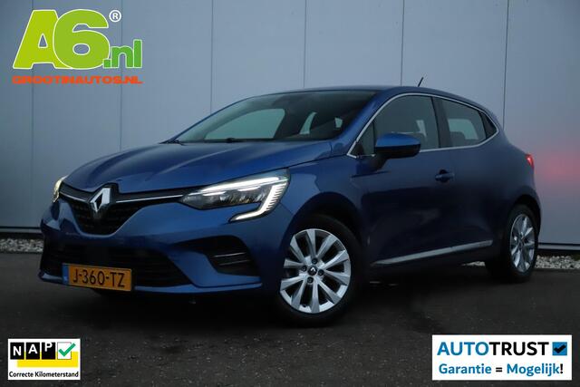 Renault CLIO 1.0 TCe Intens 101PK Half Leder Sfeerverlichting 17 inch LMV Full LED Climate Cruise Control Navigatie Carplay Android Parkeersensor Rijstrooksensor