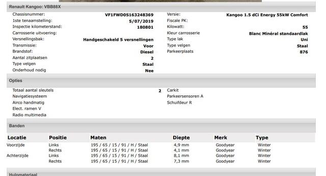 Renault KANGOO 1.5 dCi 75PK Energy Comfort / Airco / Navigatie / Schuifdeur-Rechts / Achterdeuren /