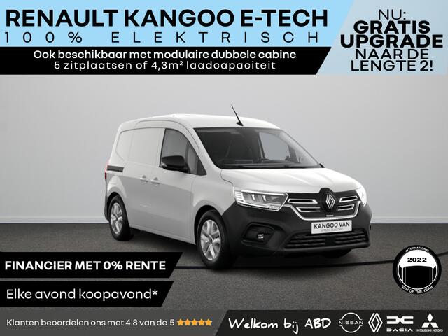 Renault KANGOO Extra 44 kWh E-TECH | Achteruitrijcamera | Adaptive cruise control met instelbare snelheidsbegrenzer | Blind Spot Warning