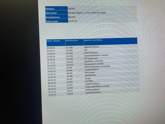 Renault MEGANE Estate 1.3 TCE Zen - Carplay, Cruise, Clima