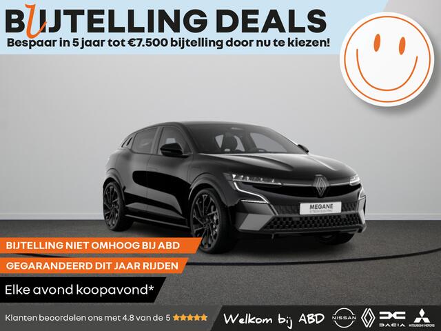 Renault MEGANE E-Tech Esprit Alpine 60kWh Comfort range | Adaptive Cruise Control | Adaptive Vision LED koplampen met geïntegreerde mistlampfunctie | Elektrisch verwarmbare voorstoelen