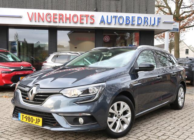 Renault MEGANE Estate 1.3 TCe Limited 115 Pk Benzine * Navigatie * Trekhaak * Vierseizoenenbanden * Climate & Cruise Control * Keyless Entry & Start * Vingerhoets; Vierde Generatie Eersteklas Service !