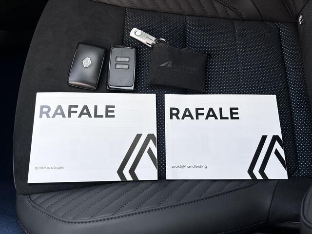Renault Rafale E-Tech 4x4 plug-in hybrid 300 Atelier Alpine / Direct Leverbaar nieuw / Camera 360° / Leder Alcantara / Elektr. stoelen + klep / Panoramadak / Stuur-, stoel- en voorruitverwarming / HUD / 21" LM Wielen /