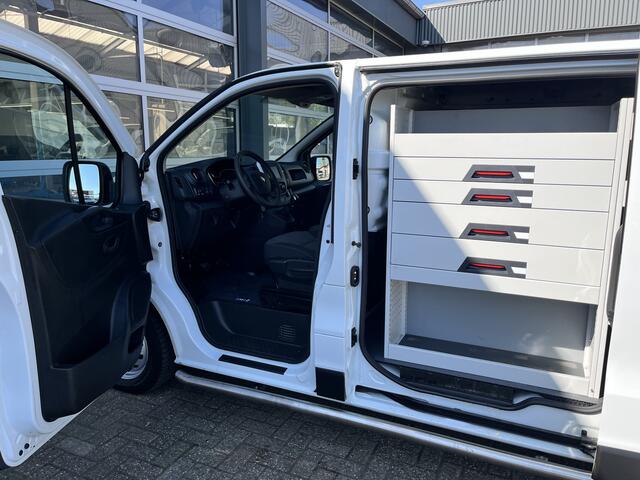 Renault TRAFIC 1.6 dCi L1H1 2x Schuifdeur Kastinrichting Airco Cruise controle Kastinrichting 3-Persoons Telefoonverbinding Parkeersensoren achter Sitebars 1e eigenaar Euro 6 Dealer onderhouden