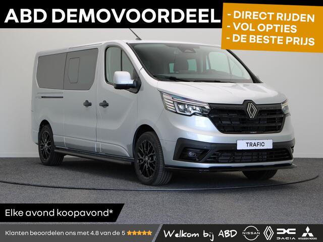 Renault TRAFIC 2.0 dCi EDC 170pk T29 L2H1 Extra DC | Dubbel cabine | Anniversary+ | Lederen bekleding | Frontlip | Spoiler | Design lichtmetalen velgen |