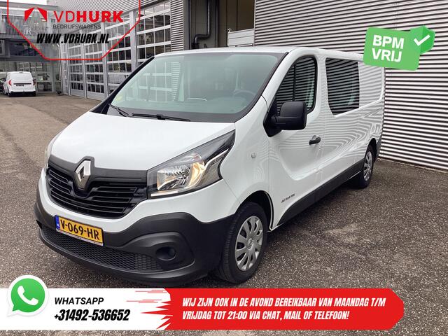 Renault TRAFIC 1.6 dCi 125 pk L2 DC Dubbel Cabine BPM VRIJ NL Auto/ Camera/ Cruise/ Navi/ Airco/ Trekhaak