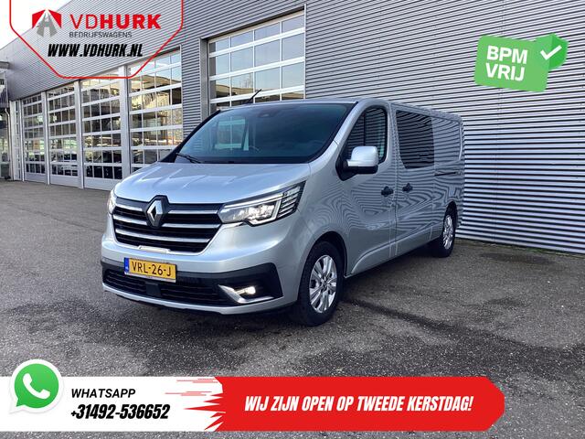 Renault TRAFIC 2.0 dCi 150 pk Aut. L2 DC Dubbel Cabine NL Auto/ 2xSchuifdeur/ LED/ Carplay/ Climate/ Camera/ PDC/ LMV
