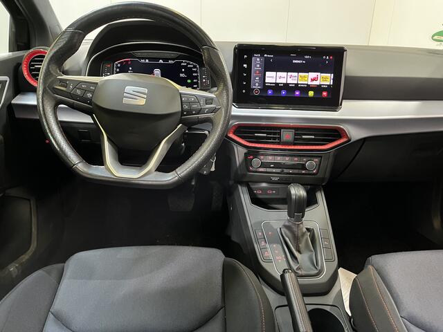 Seat IBIZA 1.0 TSI FR /AUTOMAAT/ PANO/ DIGITAL DASH/ FULL LINK/ LED/ PARK. SENSOREN + CAMERA/ NAVI/ CLIMA/ STOELVERWARM./ 17'' LMV