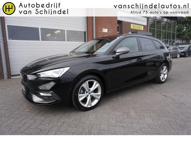 Seat LEON Sportstourer 1.0 TSI FR SPORT LUXE KEURIGE NETTE STAAT PANORAMADAK VIRTUEEL COCKPIT CAMERA STOEL+STUURVERWARMING ANDROID/APPLECARPLAY NAVI 17INCH KEYLESS CLIMA CRUISE BLUETOOTH ENZ...