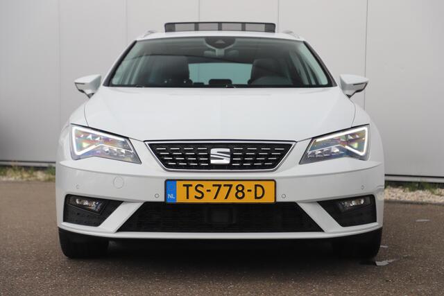 Seat LEON ST 1.6 TDI Xcellence Business Intense DSG Automaat Panoramadak Full LED Beats Audio Adaptive Cruise Navigatie Achteruitrijcamera Carplay Android 17 inch LMV