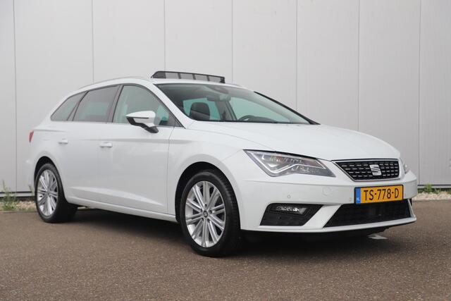Seat LEON ST 1.6 TDI Xcellence Business Intense DSG Automaat Panoramadak Full LED Beats Audio Adaptive Cruise Navigatie Achteruitrijcamera Carplay Android 17 inch LMV