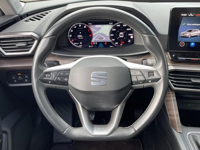 Seat LEON Sportstourer 1.5 TSI Xcellence 18"/Dodehoek/Stoel + stuurverwarming/Keyless/Adaptieve cruise/Apple Carplay & Android Auto/PDC