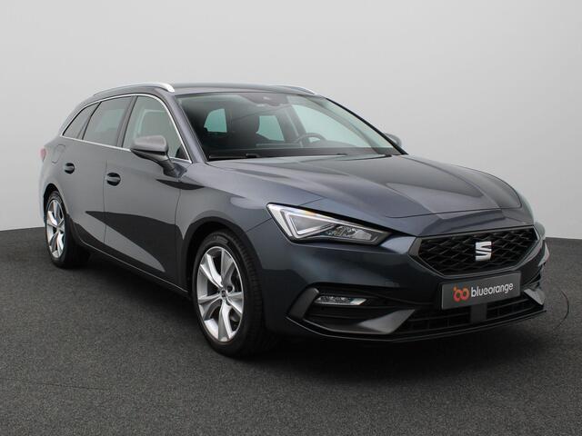 Seat LEON Sportstourer 1.5 eTSI FR Business Intense 150PK DSG Adaptieve Cruise Controle, Parkeersensoren Achter, Stoelverwarming, Clima, Navi, Full LED, Trekhaak, 17" LM Velgen
