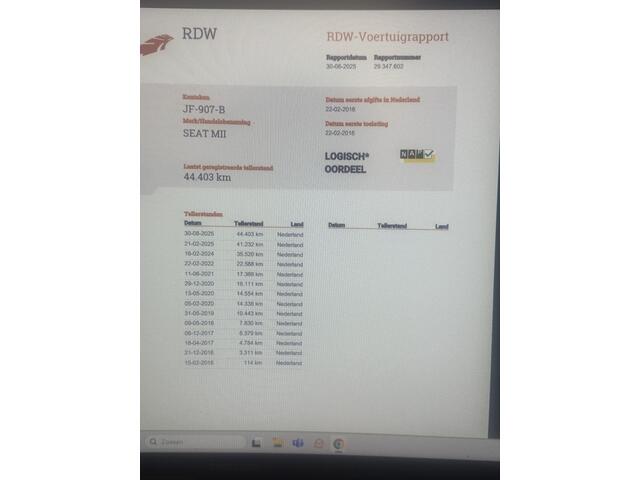 Seat MII 1.0 Mii by Mango Bj 2016 km 44.000 Apk 02-2026 Schuifdak,Luxe bekleding,Airco,14Inch
