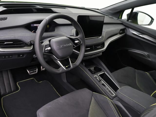 Skoda Elroq RS 340 PK 4X4 | Mamba Green | Trekhaak | Rondomzicht camera | 21" lichtmetalen velgen | Warmtepomp |