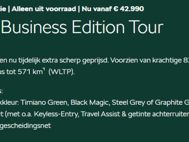 Skoda Elroq Business Edition Tour Elektromotor 210 kW / 286 PK | Trekhaak wegklapbaar | 1500,- inruilvoordeel!!