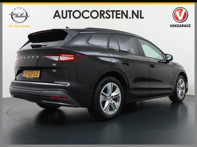 Skoda Enyaq iV 60 Business Edition Plus Apple Carplay Android Auto Navi Ecc Adaptieve Cruise Control Camera Keyless Led Pdc Dab Stoelverwarming Bluetooth Dodehoek detector Draadloze tel.lader Rijstrooksensor Regen-Lichtsensor Origineel Nederlandse 1e Eigenaar Auto nieuw