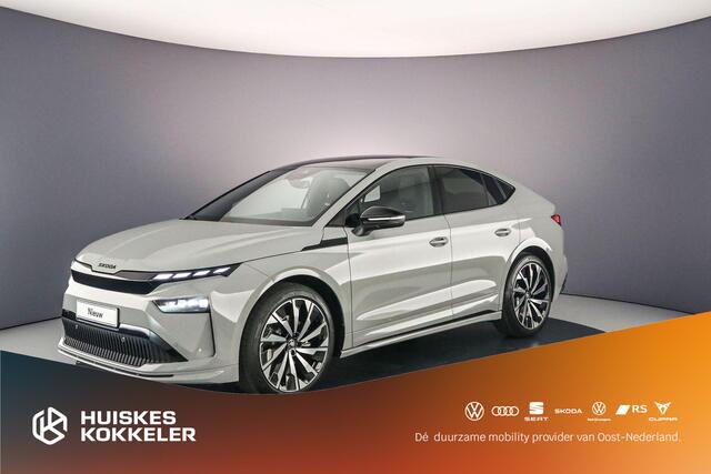 Skoda Enyaq iV Coupé 60 Sportline 204pk Automaat Adaptive cruise control, Achteruitrijcamera, Panoramadak, Navigatie, Stuurwiel verwarmd, Stoelverwarming, LED matrix koplampen, Parkeersensoren