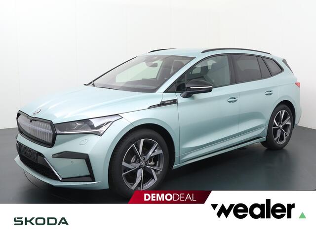 Skoda Enyaq iV 60 Sportline 180 pk Navigatie | CANTON geluidssysteem | Apple Carplay/Android Auto | Crystal Face | 20" lichtmetalen velgen |