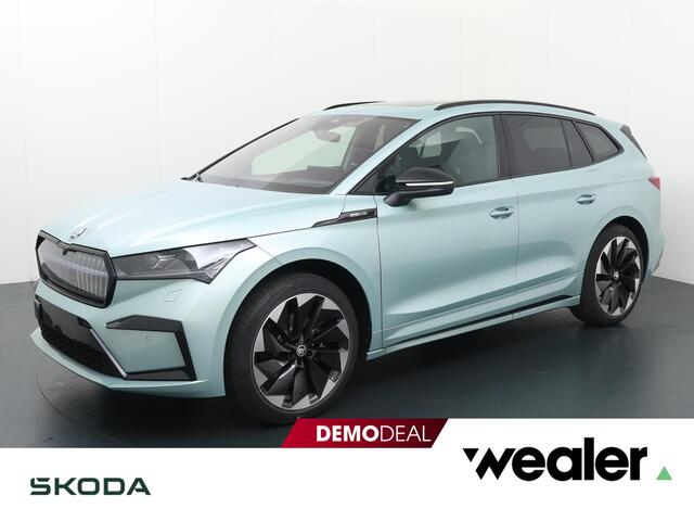 Skoda Enyaq iV 60 Sportline 180 pk | Navigatie | Apple Carplay/Android Auto | Crystal Face | Panoramadak | 21" lichtmetalen velgen |