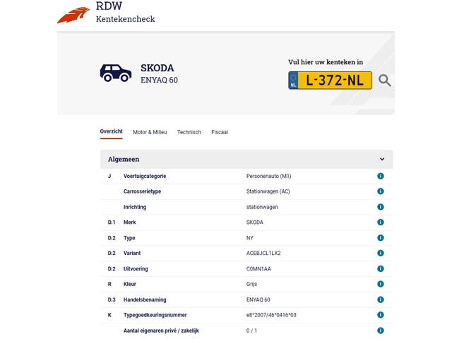 Skoda Enyaq iV 60 (180 PK) 1e-Eig. & Keurig-Onderh. BOVAG-Garantie. NL-Auto.