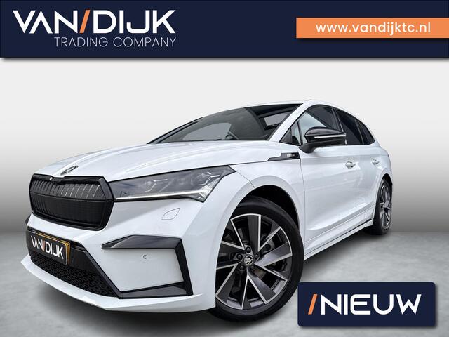 Skoda Enyaq iV 80 Sportline ?SOH 90.2% ?Sportstoelen Half Leder Alcantara ?Matrix LED ?Full LED ?Sfeerverlichting ?Navigatie ?Camera ?Lichtmetaal 20" ?Parkeersensoren
