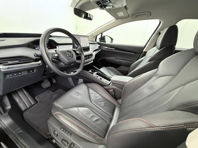 Skoda Enyaq iV 80 First Edition SOH 92% Leder + Mermory Adap.Cruise 360°Camera Navi Ecc Apple Carplay Android Auto Stoel+Stuurverwarming Lane Assist Elek.Achterklep DAB+ Led