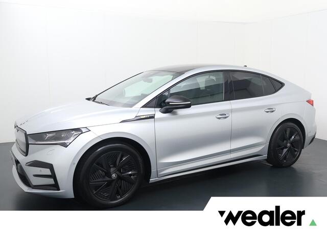 Skoda Enyaq iV Coupé 80 RS | 300 PK | Soh 89% | Trekhaak | Panoramadak | Stoelverwarming