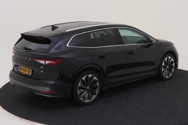 Skoda Enyaq iV 60 / PANO/ CAMERA/ PARK. SENSOREN/ LED/ LEDER/ STOELVERWARM./ ELEK. ACHTERKLEP/ GETINT GLAS/ 21" LMV