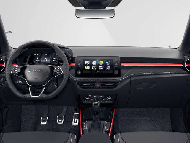 Skoda FABIA Monte Carlo 1.0 TSI 70 kW / 95 PK Hatchback 5 vers elling Hand. | 17'' lichtmetalen Velgen | Travel assist | verwarmbare voorstoelen | 1500,- inruilvoordeel!!