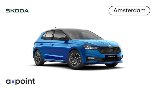 Skoda FABIA Monte Carlo 1.0 TSI 95 pk 5 versn. Hand | Verwarmbare voorstoelen | Hill start | Zwart dak