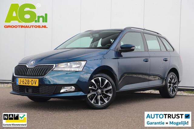 Skoda FABIA Combi 1.0 TSI Business Edition 95PK Carplay Android Navigatie 16 inch LMV Airco Cruise Control Parkeersensor Lava Blue Metallic!