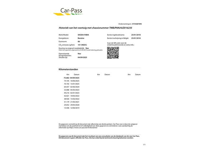 Skoda FABIA 1.0 TSI Drive Airco/Cruise/75dkm...