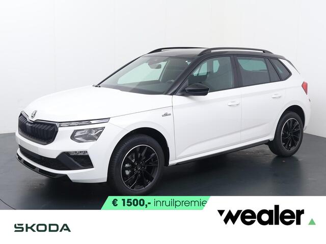Skoda Kamiq Monte Carlo 1.0 TSI 115 PK DSG Automaat | Trekhaak | Zwart dak | 17" Lichtmetalen velgen | Panoramadak