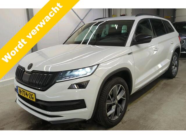 Skoda Kodiaq 1.5 TSI Sportline Business Navigatie 19 Inch Velgen Canton Audio DAB ACC Elek Stoel + Verwarming Camera Keyless Getint Glas Metallic BTW NL Auto