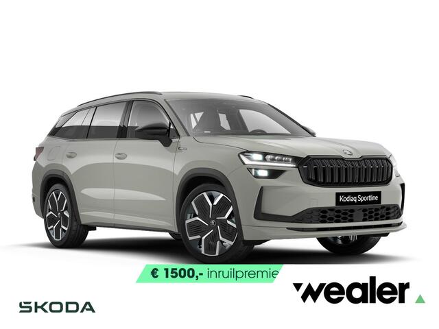Skoda Kodiaq Sportline Business 1.5 TSI PHEV 150 kW | Panorama Dak | Familie Pakket | 20" Lichtmetalen Velgen | Wegklapbare Trekhaak | HUD | Winter Pakket | Comfort pakket