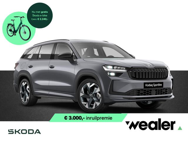 Skoda Kodiaq Sportline Business 1.5 TSI PHEV 204 PK GRATIS E-BIKE | Trekhaak | Panorama dak | 19" lichtmetalen velgen |