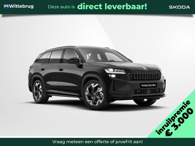 Skoda Kodiaq 1.5 TSI MHEV Sportline Business 7p. / Derde zitrij / Trekhaak wegklapbaar / Panoramadak / Comfort Pakket / Light & View pakket / ¤3000 inruilpremie