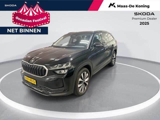 Skoda Kodiaq 1.5 TSI 150pk DSG MHEV Business Edition 7p. · Apple/Android Car Play · Camera · Elek. Trekhaak · Elek. Achterklep · Elek. Bestuurdersstoel · 19'' Inch · Garantie t/m 13-07-2029 of 100.000km