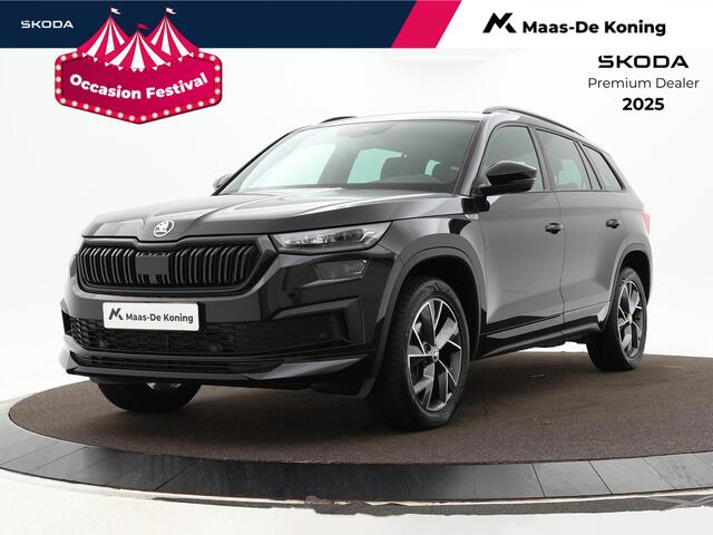 Skoda Kodiaq 1.5 TSI 150pk DSG Sportline Business 7p. · Camera · Elek. Trekhaak · Apple/Android Car Play · Elek. Bestuurdersstoel · 19'' Inch · Garantie t/m 06-06-2027 of 100.000km
