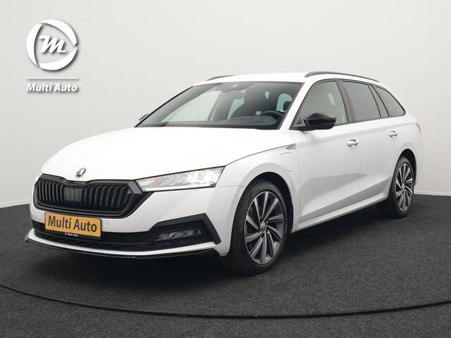 Skoda OCTAVIA Combi 1.4 TSI iV Plug In Hybrid Sportline Business PHEV | Head-Up | Sportstoelen Memory & Verwarmd | Canton Audio | 19"L.M | Virtual | Keyless | Apple Carplay | Parkassist | Sfeerverlichting |