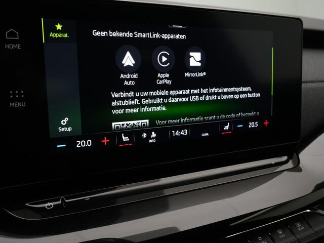 Skoda OCTAVIA Combi 1.4 TSI 204 pk DSG PHEV Sportline | Full LED Matrix | Trekhaak | Aadaptieve onderstelregeling (DCC) | CANTON sound | Side Assist | Stoelverwarming | Head-Up Display | 17 inch