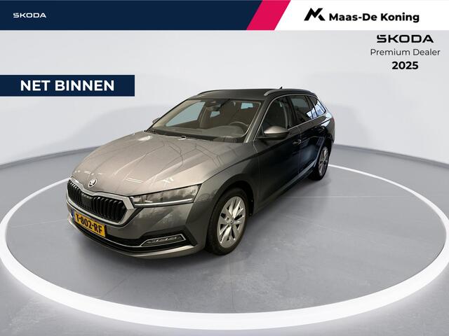 Skoda OCTAVIA Combi 1.0 e-TSI 110pk DSG Business Edition Plus · Apple/Android Car Play · Dodehoeksensor · Navigatie · Keyless · Elek. Achterklep · P-Sensoren · 17'' Inch · Garantie t/m 14-08-2027 of 100.000km