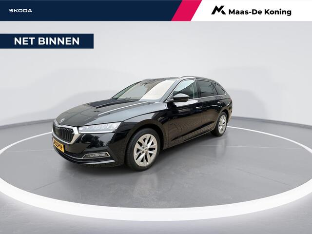 Skoda OCTAVIA Combi 1.0 e-TSI 110pk DSG Business Edition · Apple/Android Car Play · Keyless · Elek. Achterklep · ACC · Stoelverwarming · Navigatie · Draadloze Telefoonlader · Garantie t/m 11-09-2027 of 100.000km