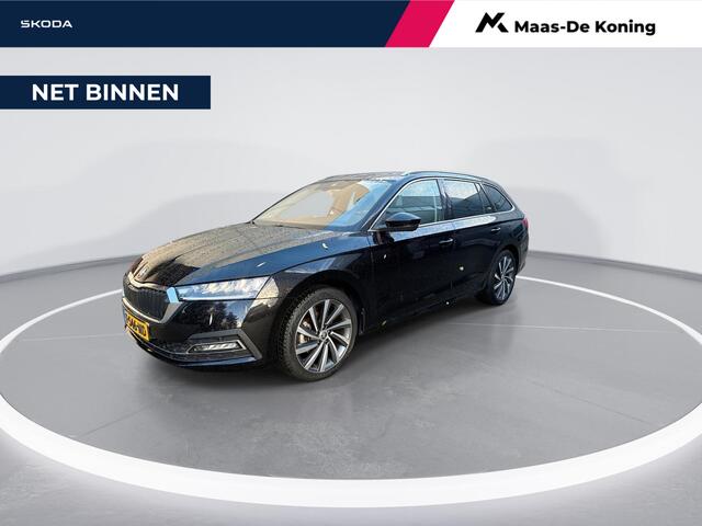 Skoda OCTAVIA Combi 1.5 e-TSI 150pk DSG Business Edition Plus · Apple/Android Car Play · Navigatie · Elek. Trekhaak · P-Sensoren · Elek. bestuurdersstoel · Elek. Achterklep · 18'' Inch · Garantie t/m 27-07-2027 of 100.000km