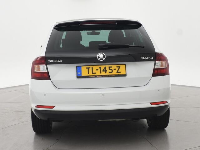 Skoda RAPID Spaceback 1.0 TSI DSG AUT CLEVER WIT PARELMOER + PANORAMADAK | STOELVERWARMING | DAB | NAVIGATIE